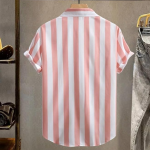 Men's Casual Printed Regular Fit Half Sleeve Formal Shirt